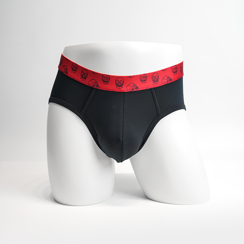 Polyester Spandex mesh-ventilated briefs