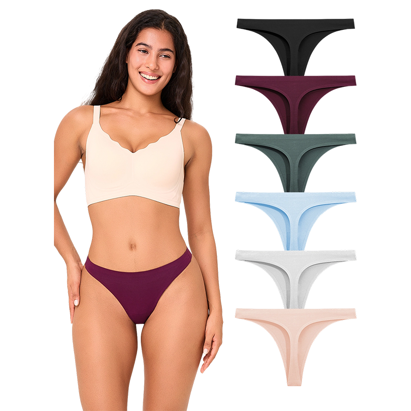 Women's Seamless No-show Thongs